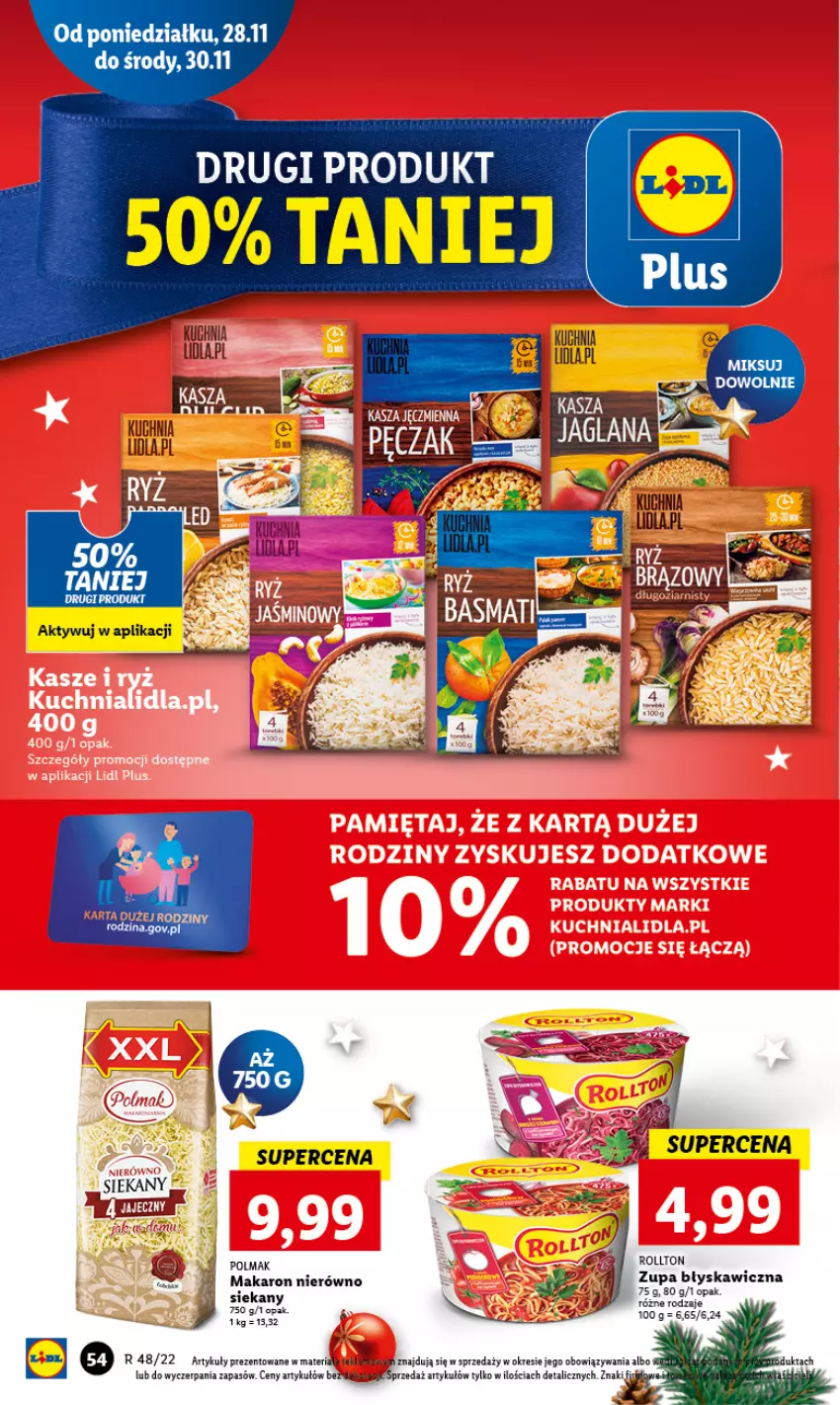 Gazetka promocyjna Lidl - GAZETKA - ważna 28.11 do 30.11.2022 - strona 58 - produkty: Kuchnia, Makaron, Zupa