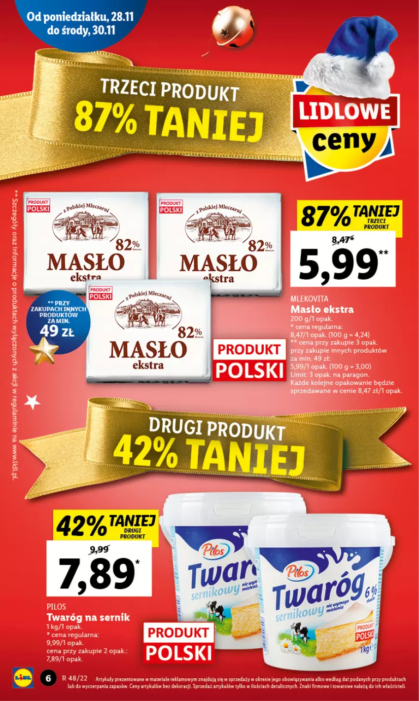 Gazetka promocyjna Lidl - GAZETKA - ważna 28.11 do 30.11.2022 - strona 6 - produkty: Fa, Masło, Miecz