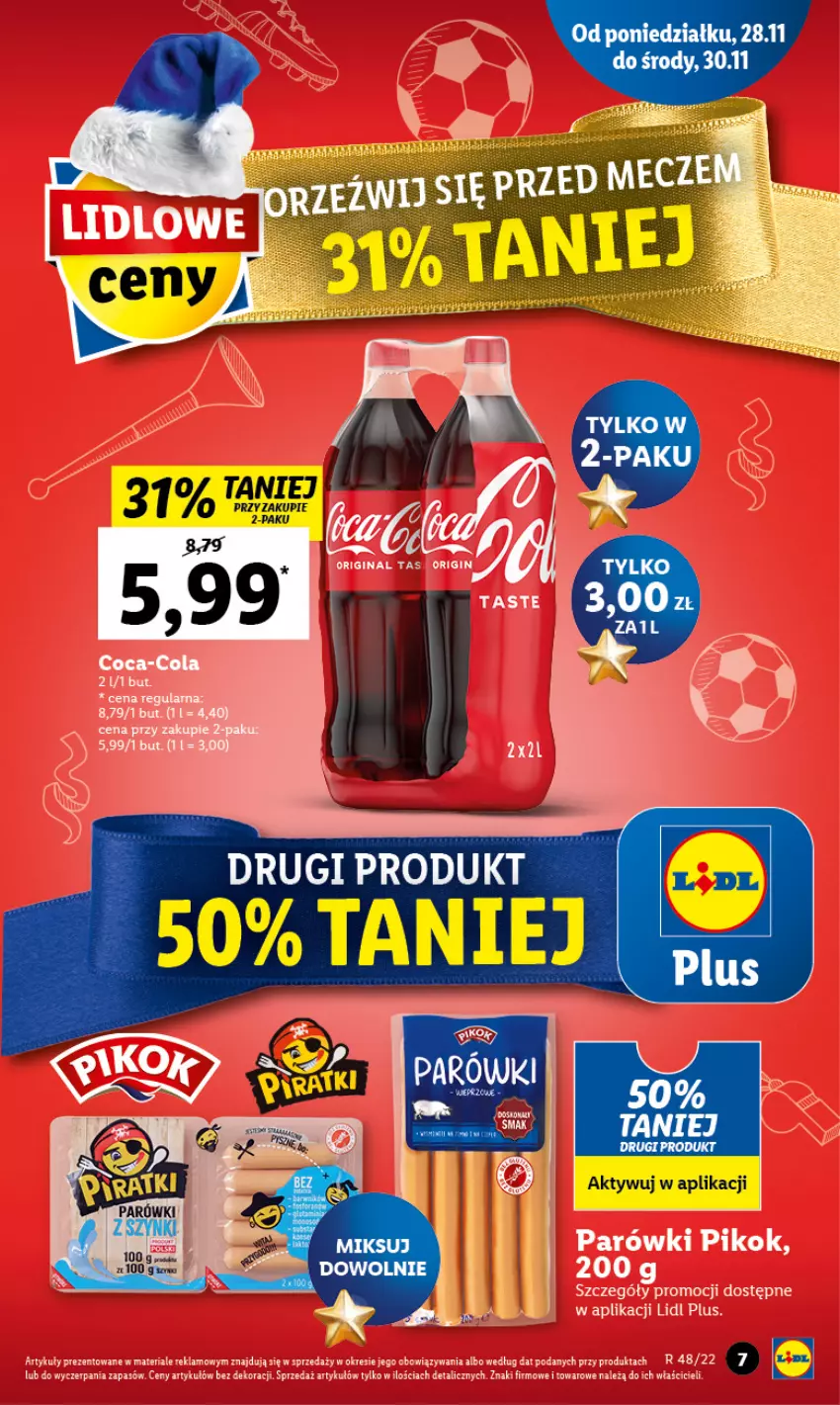 Gazetka promocyjna Lidl - GAZETKA - ważna 28.11 do 30.11.2022 - strona 7 - produkty: Parówki