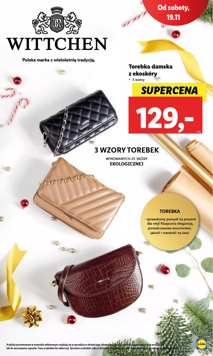 Gazetka promocyjna Lidl - GAZETKA - ważna 28.11 do 30.11.2022 - strona 73 - produkty: Torebka, Wittchen