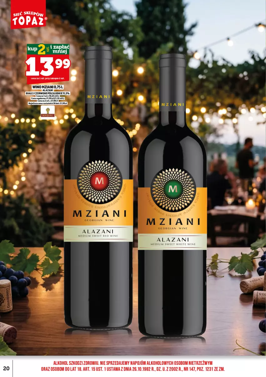 Gazetka promocyjna Topaz - Gazetka - ważna 01.09 do 15.09.2026 - strona 22 - produkty: Top, Wino