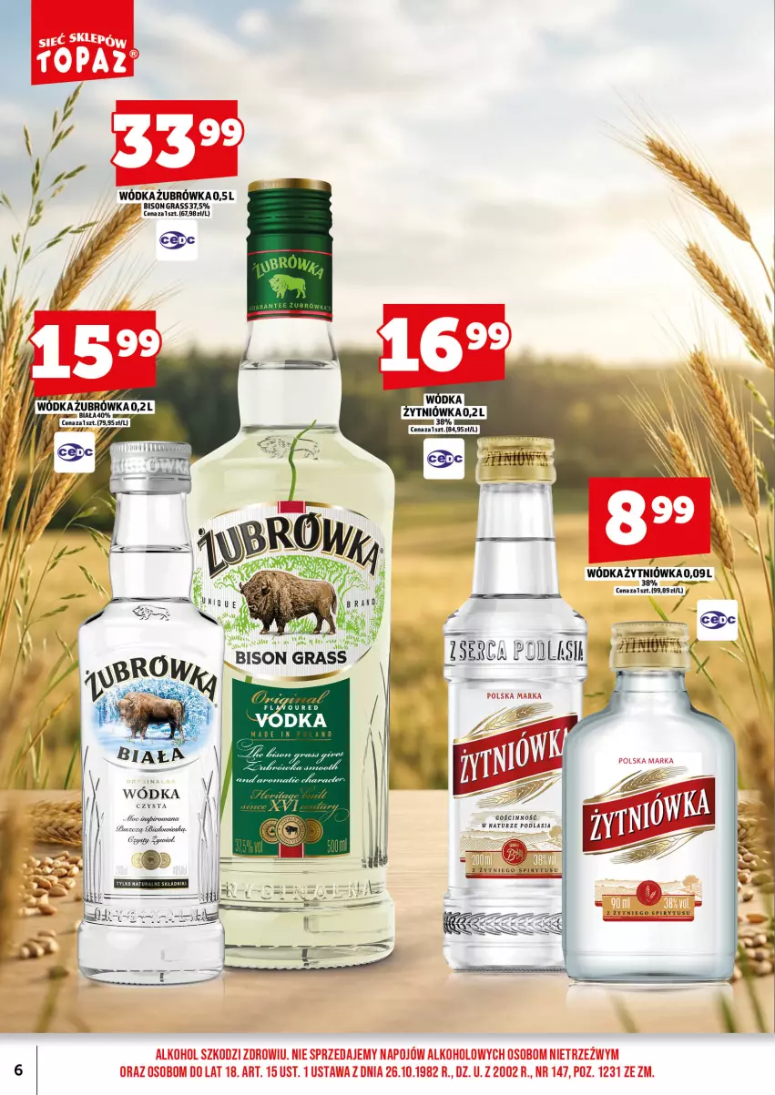 Gazetka promocyjna Topaz - Gazetka - ważna 01.09 do 15.09.2026 - strona 8 - produkty: Gra, Wódka