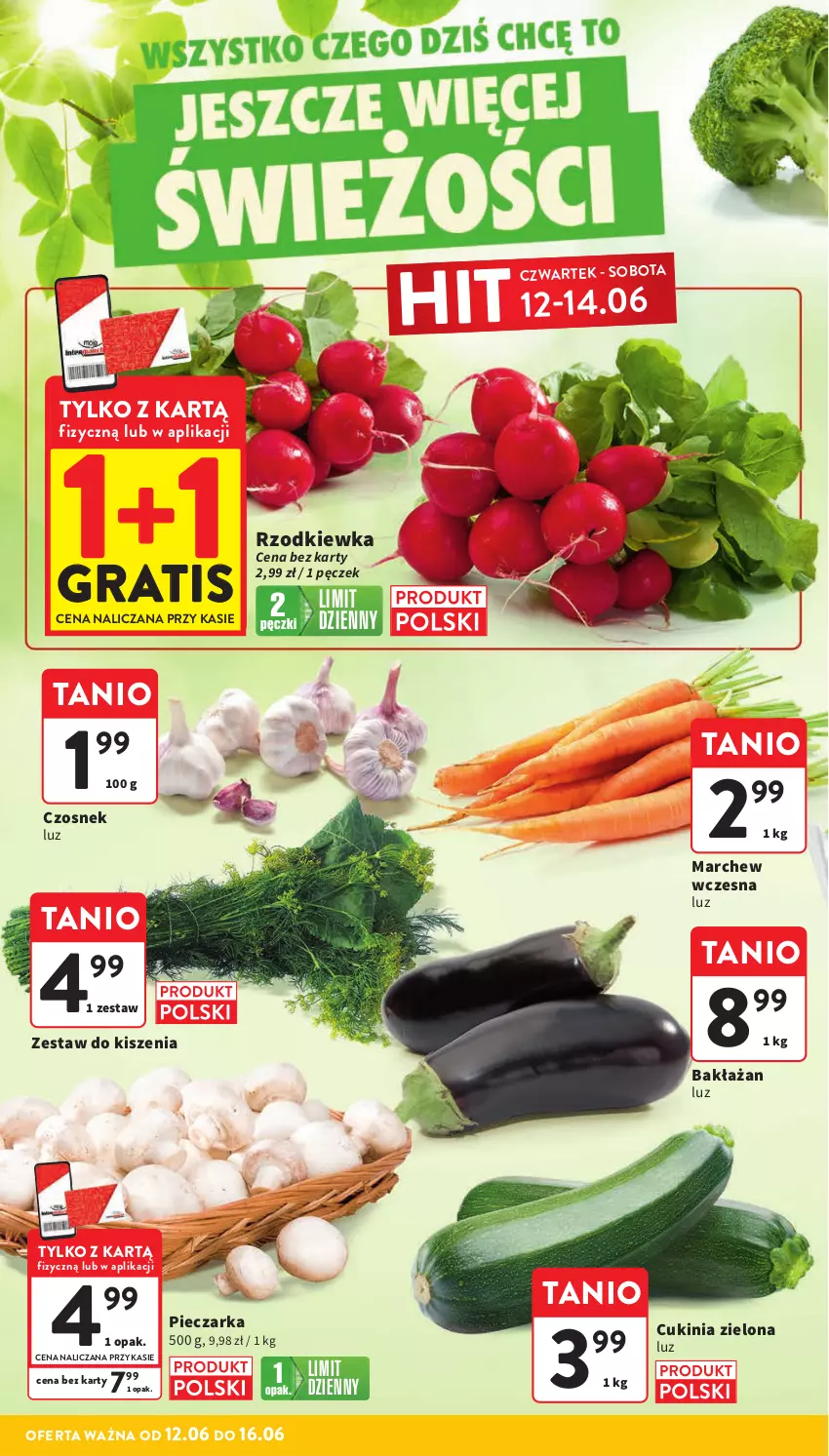 Gazetka promocyjna Intermarche - Gazetka Intermarche - ważna 12.06 do 16.06.2025 - strona 10 - produkty: Czosnek, Gra, Piec, Pieczarka, Rzodkiewka