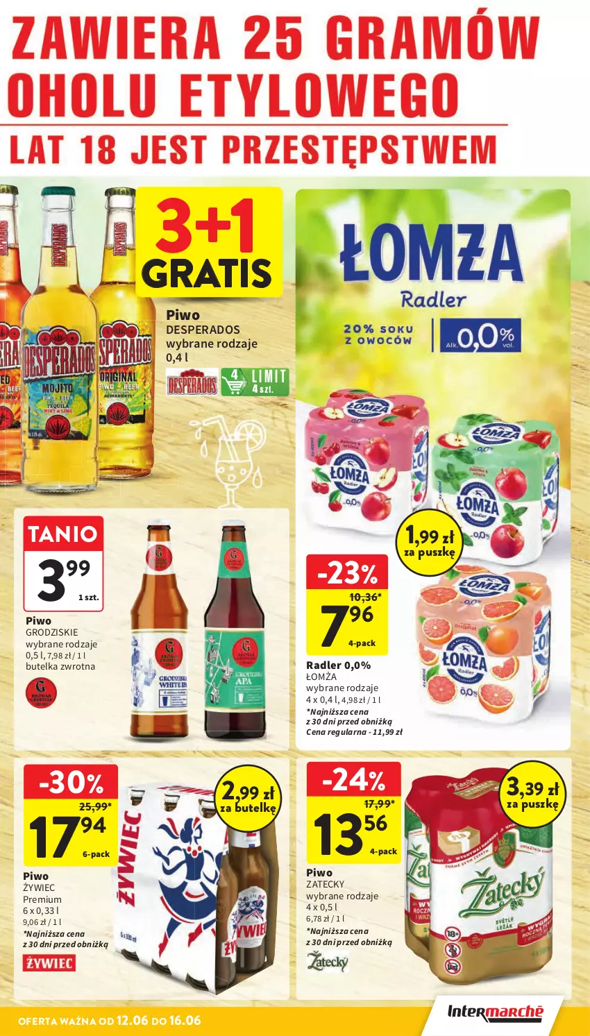 Gazetka promocyjna Intermarche - Gazetka Intermarche - ważna 12.06 do 16.06.2025 - strona 39 - produkty: Desperados, Gra, Piwo, Radler