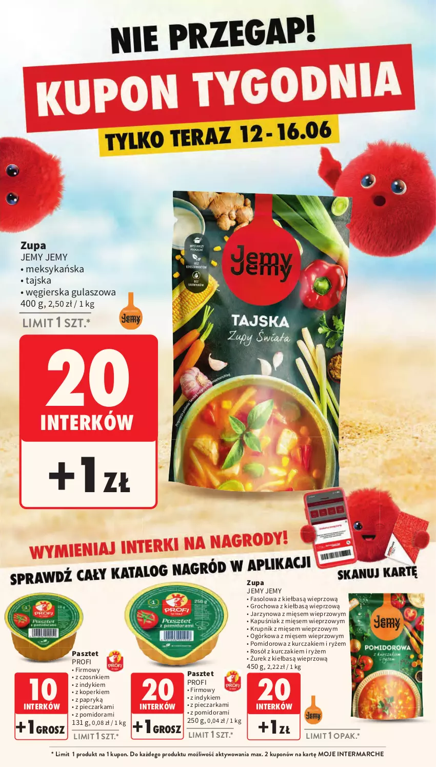 Gazetka promocyjna Intermarche - Gazetka Intermarche - ważna 12.06 do 16.06.2025 - strona 43 - produkty: Fa, Groch, Krupnik, Kurczak, Pasztet, Piec, Pieczarka, Rosół, Ryż, Zupa