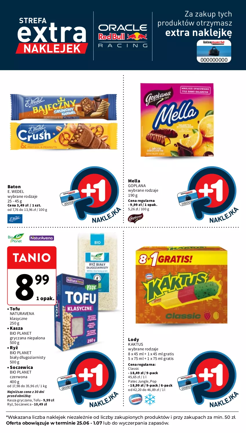 Gazetka promocyjna Intermarche - Gazetka Intermarche - ważna 25.06 do 01.07.2026 - strona 37 - produkty: Baton, E. Wedel, Fa, Goplana, Gra, Gry, Kaktus, Kasza, Kasza gryczana, Klej, LANA, Lody, Ryż, Tofu