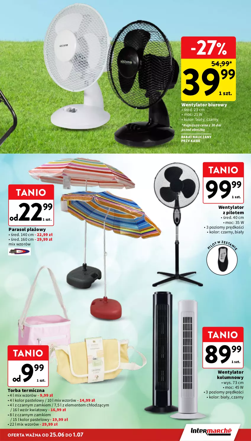 Gazetka promocyjna Intermarche - Gazetka Intermarche - ważna 25.06 do 01.07.2026 - strona 41 - produkty: Biuro, Parasol, Torba