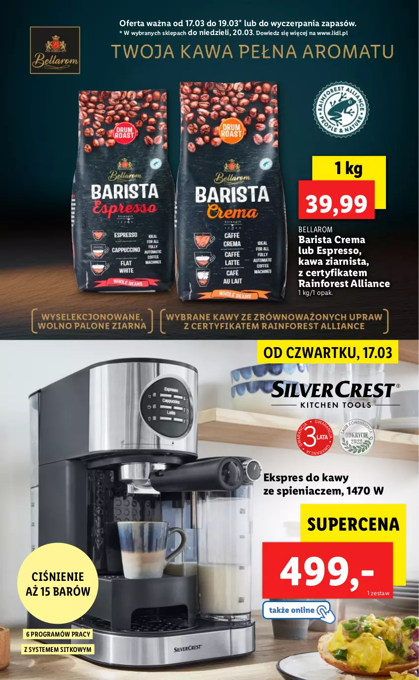 Gazetka promocyjna Lidl - GAZETKA - ważna 17.03 do 20.03.2022 - strona 48 - produkty: Bell, Bella, Gra, Kawa, Kawa ziarnista, Sitko