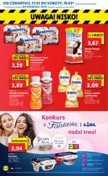 Gazetka promocyjna Lidl - GAZETKA - Gazetka - ważna od 20.03 do 20.03.2022 - strona 20 - produkty: Ser, Por, Gra, Danone, Piątnica, Danone Fantasia, Tera, Pilos, Fanta, Danio, Deser, Waga, Kinder, Monte, Fa