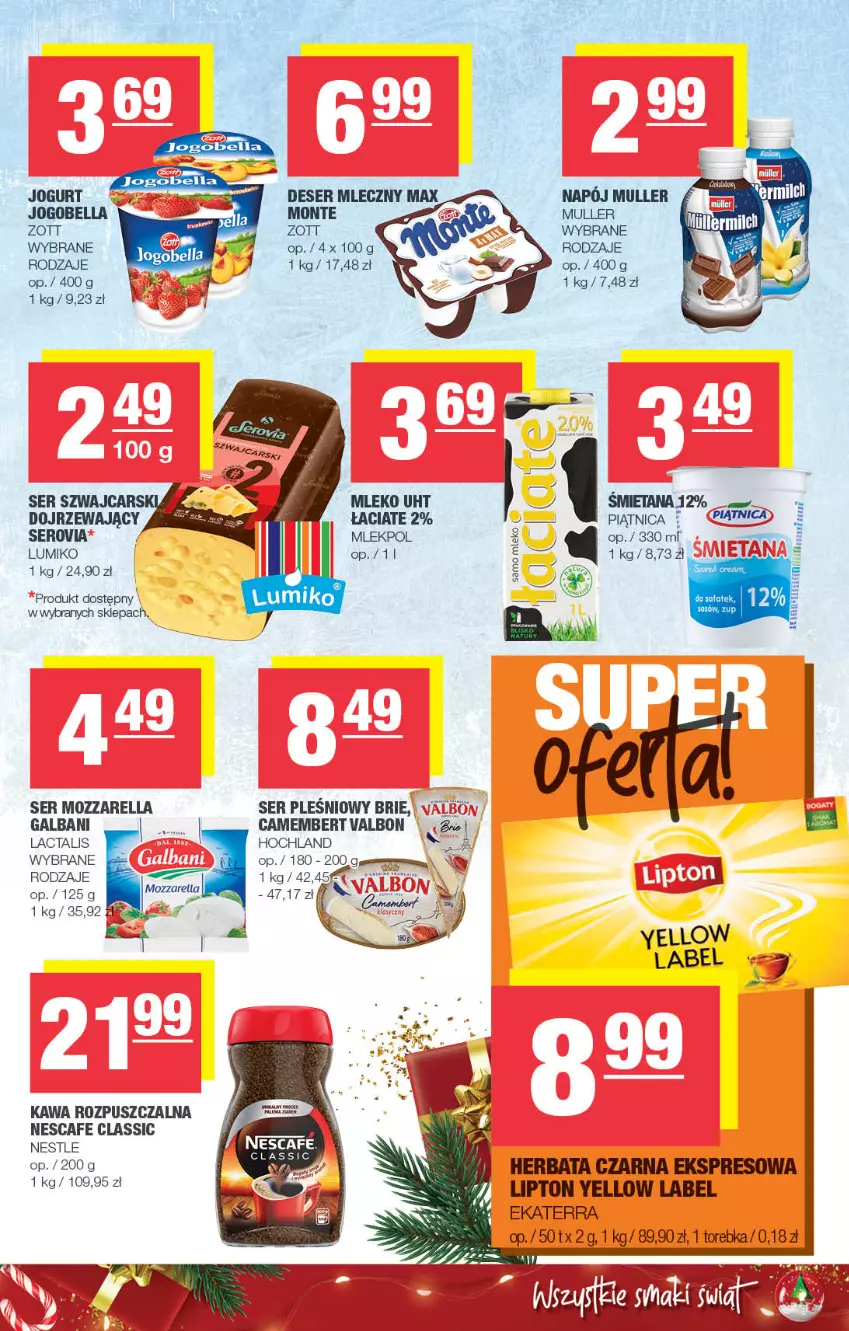 Gazetka promocyjna Spar - Spar - ważna 13.11 do 23.11.2023 - strona 3 - produkty: Bell, Bella, Camembert, Cars, Deser, Deser mleczny, Galbani, Hochland, Jogobella, Jogurt, Mleko, Monte, Napój, Piątnica, Ser, Zott