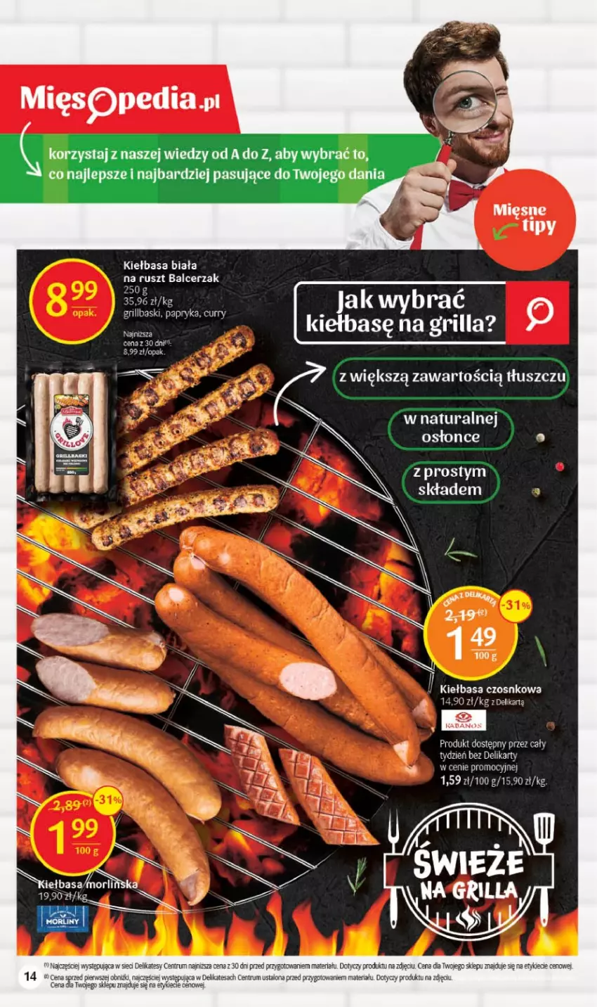 Gazetka promocyjna Delikatesy Centrum - Gazetka DC16 - ważna 27.04 do 03.05.2023 - strona 14 - produkty: Grill, Gry, Kiełbasa, Kiełbasa biała, Papryka, Rum