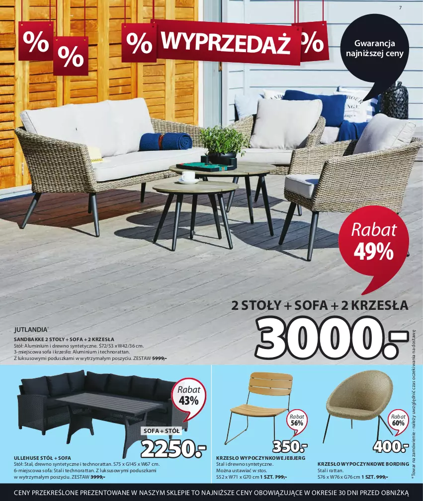 Gazetka promocyjna Jysk - Oferta tygodnia - ważna 21.06 do 25.07.2023 - strona 8 - produkty: Fa, Krzesło, Poduszka, Sofa, Stół