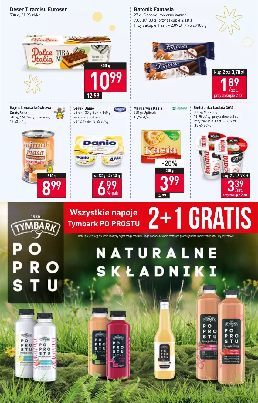 Gazetka promocyjna Stokrotka - Supermarket - ważna 15.12 do 21.12.2022 - strona 7 - produkty: Baton, Danio, Danone, Deser, Fa, Fanta, Gra, Kasia, Margaryna, Masa krówkowa, Napoje, Por, Ser, Serek, Tonik, Tymbark