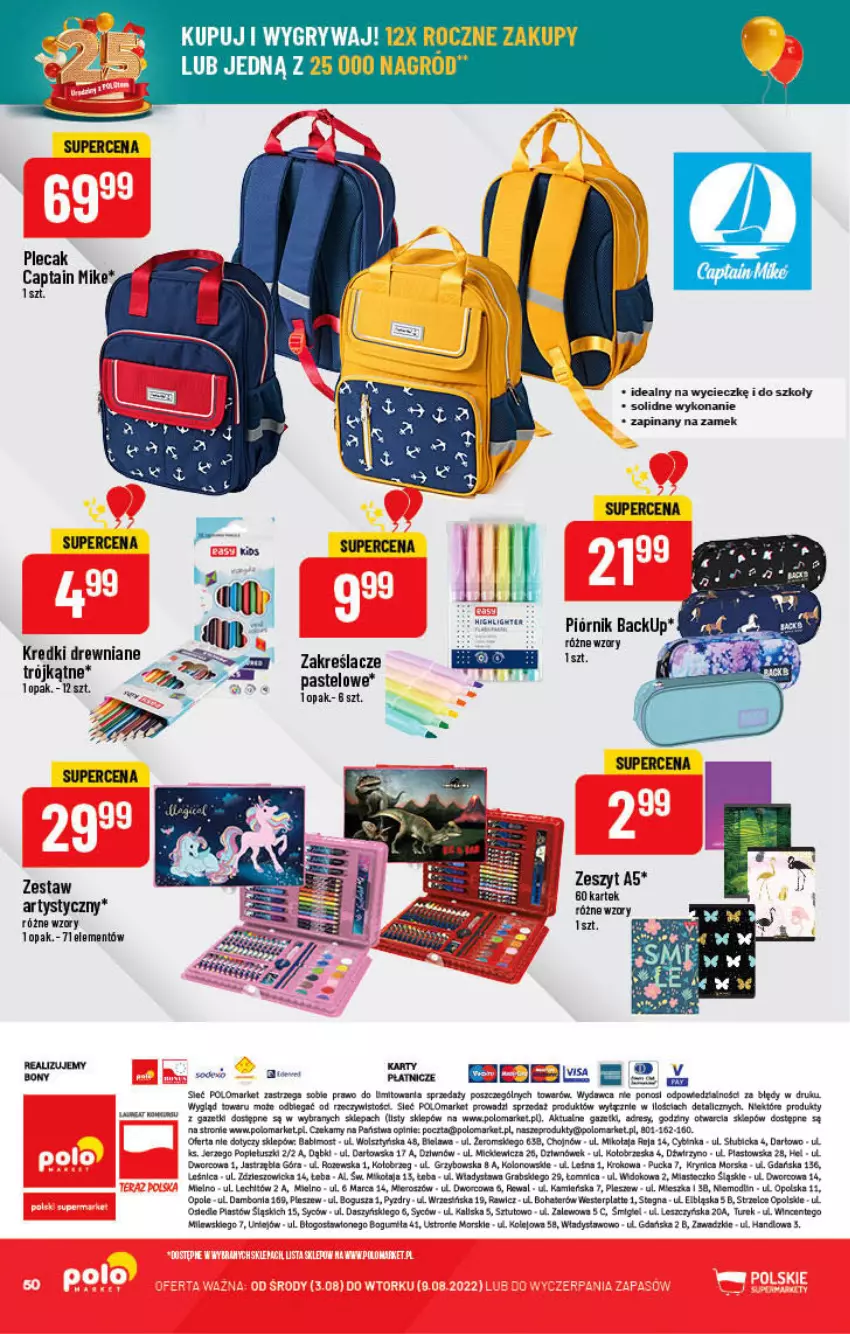 Gazetka promocyjna PoloMarket - Gazetka pomocyjna - ważna 03.08 do 09.08.2022 - strona 50 - produkty: BIC, Dres, Fa, Gra, Gry, Inka, LEGO, Mars, Olej, Oreo, Piast, Piórnik