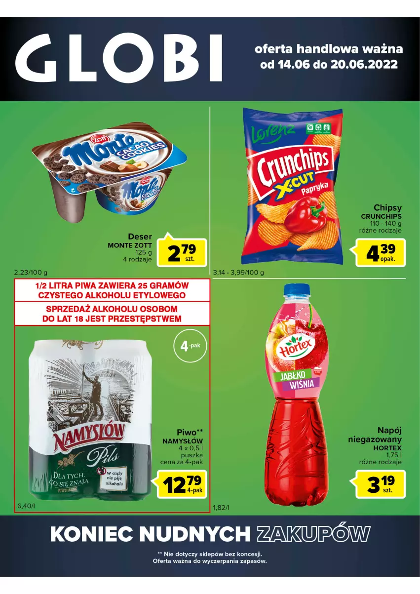 Gazetka promocyjna Carrefour - Gazetka Globi - ważna 14.06 do 20.06.2022 - strona 2 - produkty: Gra, Piwa