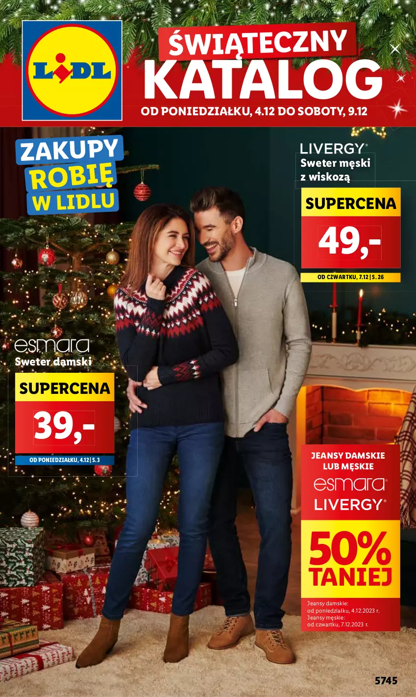 Gazetka promocyjna Lidl - GAZETKA - ważna 04.12 do 09.12.2023 - strona 1 - produkty: Sweter