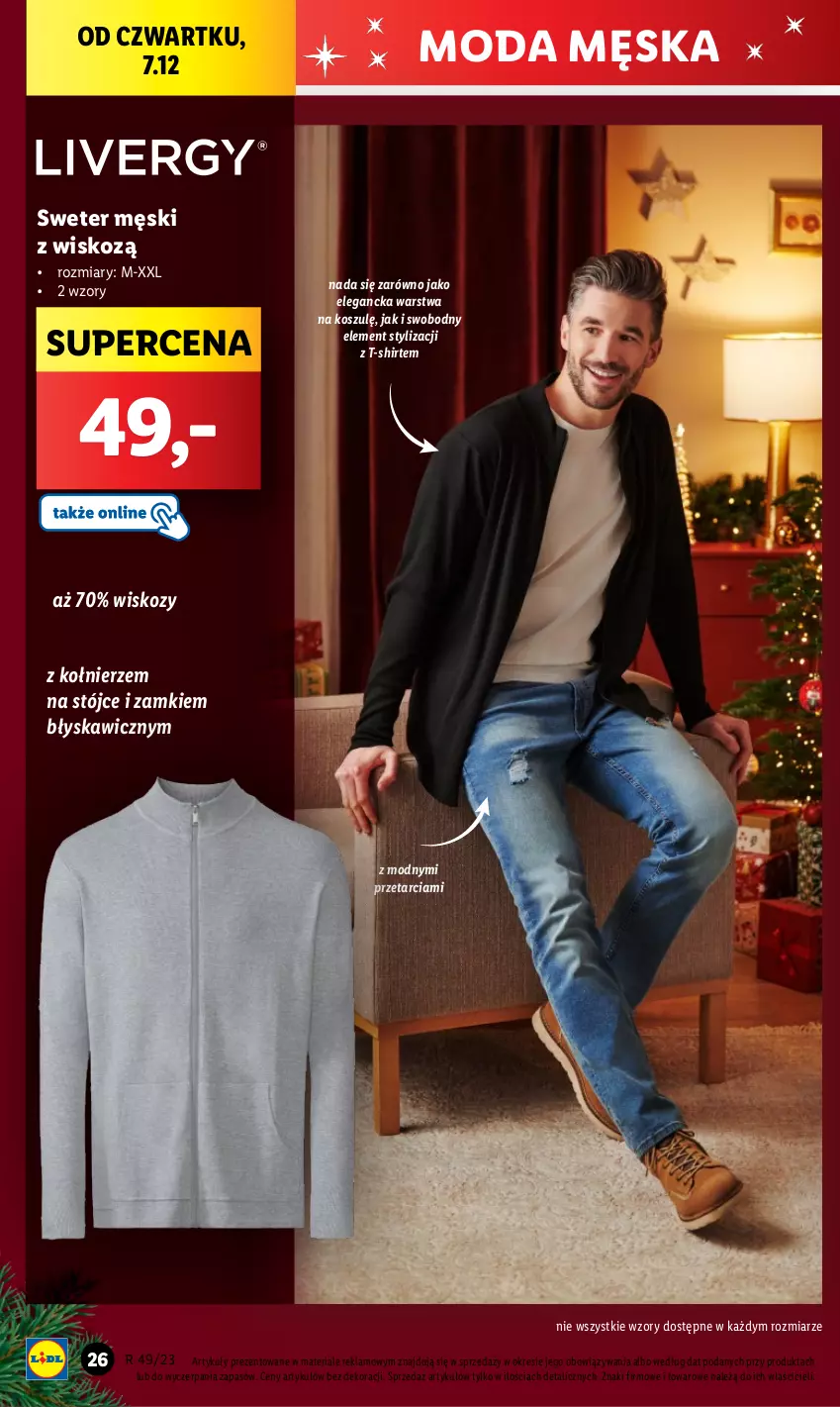 Gazetka promocyjna Lidl - GAZETKA - ważna 04.12 do 09.12.2023 - strona 30 - produkty: Kosz, Moda, Sweter, T-shirt