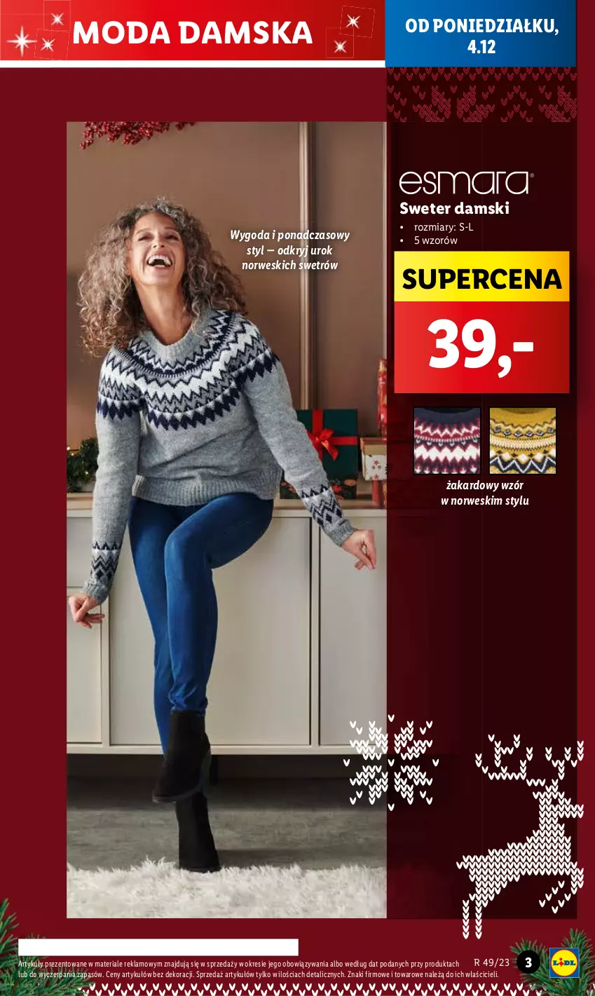 Gazetka promocyjna Lidl - GAZETKA - ważna 04.12 do 09.12.2023 - strona 5 - produkty: Moda, Sweter