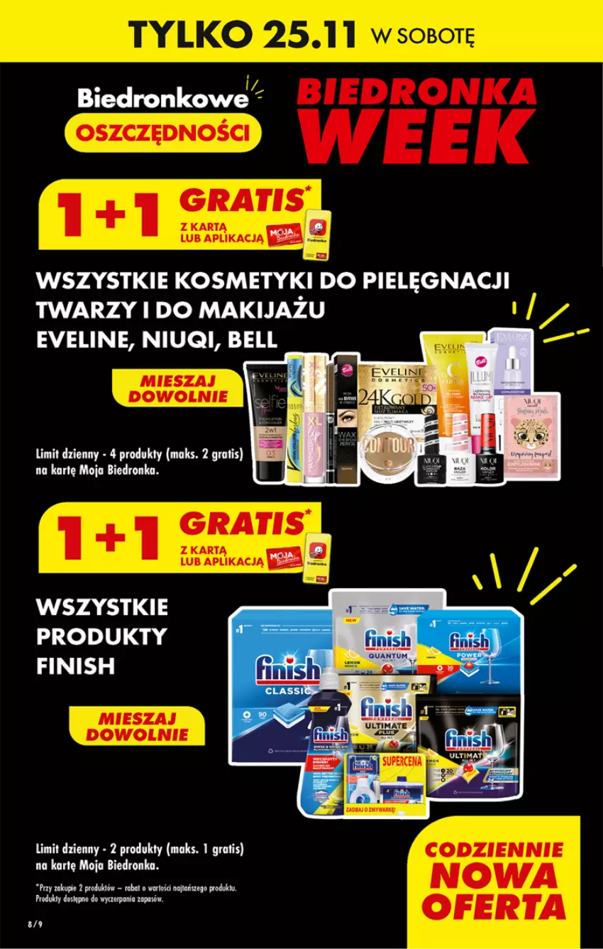 Gazetka promocyjna Biedronka - Od czwartku - ważna 23.11 do 29.11.2023 - strona 8 - produkty: Bell, Dron, Eveline, Gra, Kosmetyki do pielęgnacji, Makijaż, Niuqi