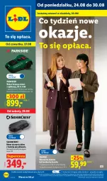 Gazetka promocyjna Lidl - Gazetka ważna od 24.08. do 30.08. - Gazetka - ważna od 30.08 do 30.08.2026 - strona 1 - produkty: Parkside, Silvercrest, Gra, Kosz, Robot, Grafika