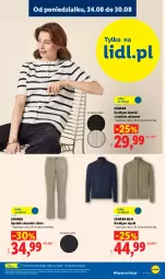 Gazetka promocyjna Lidl - Gazetka ważna od 24.08. do 30.08. - Gazetka - ważna od 30.08 do 30.08.2026 - strona 19 - produkty: Kardigan, Spodnie