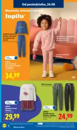 Gazetka promocyjna Lidl - Gazetka ważna od 24.08. do 30.08. - Gazetka - ważna od 30.08 do 30.08.2026 - strona 20 - produkty: Sok, Gin, Gra, Dres, Legginsy, Dzieci, Spodnie, Sukienka, Bluza, Spodnie dresowe, Bluza dresowa, Grafika