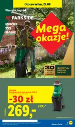 Gazetka promocyjna Lidl - Gazetka ważna od 24.08. do 30.08. - Gazetka - ważna od 30.08 do 30.08.2026 - strona 3 - produkty: Parkside, Rozdrabniacz, Ogród