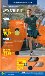 Gazetka promocyjna Lidl - Gazetka ważna od 24.08. do 30.08. - Gazetka - ważna od 30.08 do 30.08.2026 - strona 32 - produkty: Top, Sok, Por, Gra, Szorty, Karp, Kosz, Skarpetki, Koszulka, Sport, Koszulka funkcyjna, Grafika, LG