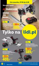 Gazetka promocyjna Lidl - Gazetka ważna od 24.08. do 30.08. - Gazetka - ważna od 30.08 do 30.08.2026 - strona 6 - produkty: Parkside, Akumulatorowa wiertarkowkrętark, Wiertarkowkrętarka, Tarka, Wkręt, Wkrętarka, Ogród, Akumulator