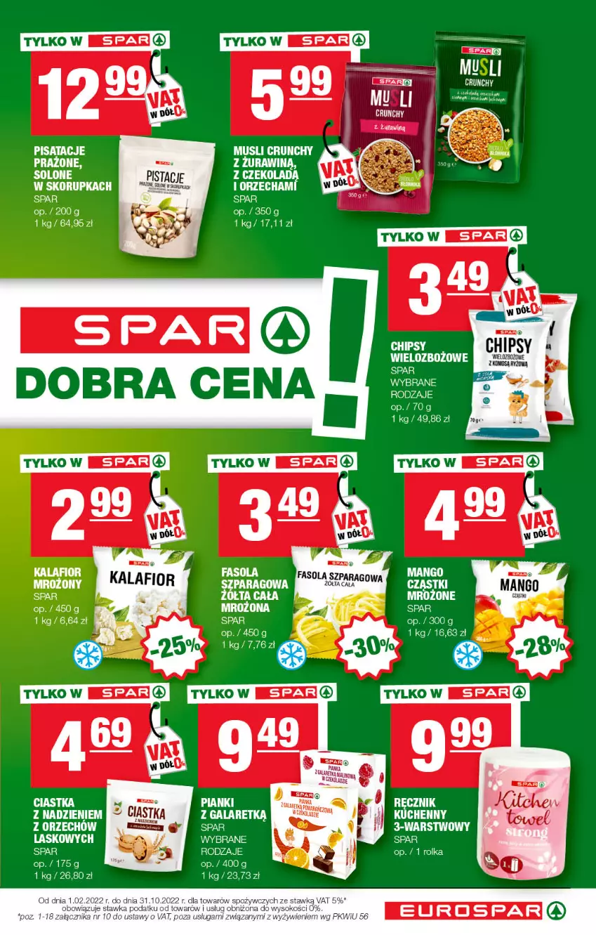 Gazetka promocyjna Spar - EuroSpar - ważna 11.09 do 21.09.2022 - strona 3 - produkty: Chipsy, Ciastka, Fa, Fasola, Mango, Mus, Ręcznik, Sos