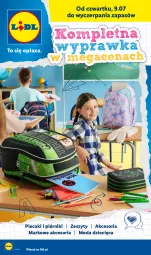 Gazetka promocyjna Lidl - Kompletna wyprawka w megacenach - Gazetka - ważna od 31.07 do 31.07.2026 - strona 1 - produkty: Piórnik, Plecak, Moda, Dzieci