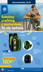 Gazetka promocyjna Lidl - Kompletna wyprawka w megacenach - Gazetka - ważna od 31.07 do 31.07.2026 - strona 34 - produkty: Minecraft, Piórnik, Plecak