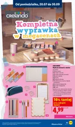 Gazetka promocyjna Lidl - Kompletna wyprawka w megacenach - Gazetka - ważna od 31.07 do 31.07.2026 - strona 43 - produkty: Długopis, Piórnik, Podkładka, Biuro, Podkład