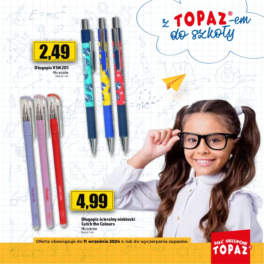 Gazetka promocyjna Topaz - Gazetka - ważna 22.08 do 11.09.2024 - strona 5 - produkty: Długopis