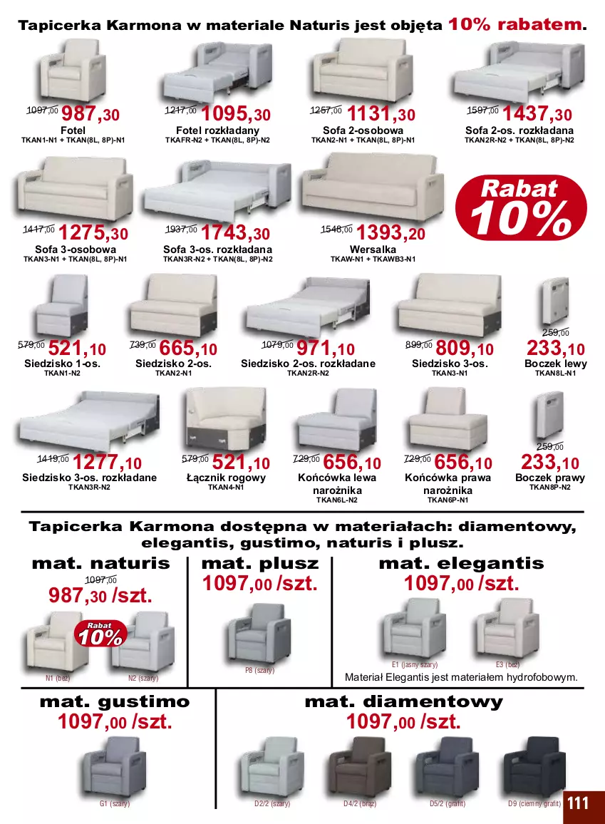 Gazetka promocyjna Bodzio - ważna 01.10 do 31.12.2022 - strona 111 - produkty: Boczek, Fa, Fotel, Gra, Narożnik, Siedzisko, Sofa, Sofa 2-osobowa, Sofa 3-osobowa, Tapicerka, Wersalka