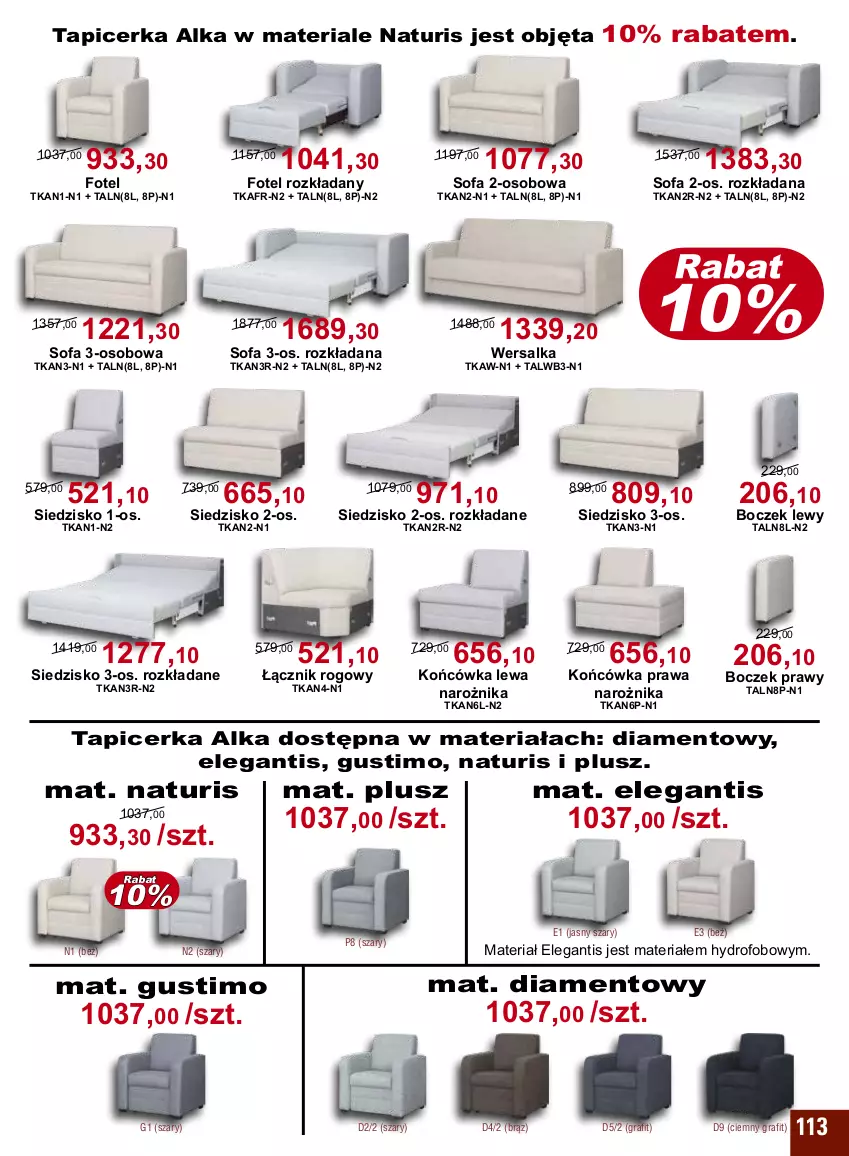 Gazetka promocyjna Bodzio - ważna 01.10 do 31.12.2022 - strona 113 - produkty: Boczek, Fa, Fotel, Gra, Narożnik, Siedzisko, Sofa, Sofa 2-osobowa, Sofa 3-osobowa, Tapicerka, Wersalka