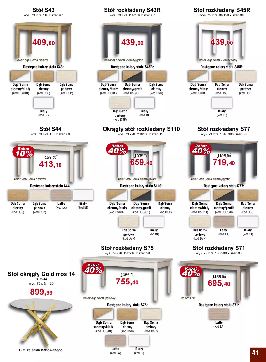 Gazetka promocyjna Bodzio - ważna 01.10 do 31.12.2022 - strona 41 - produkty: Gra, Stół, Stół rozkładany