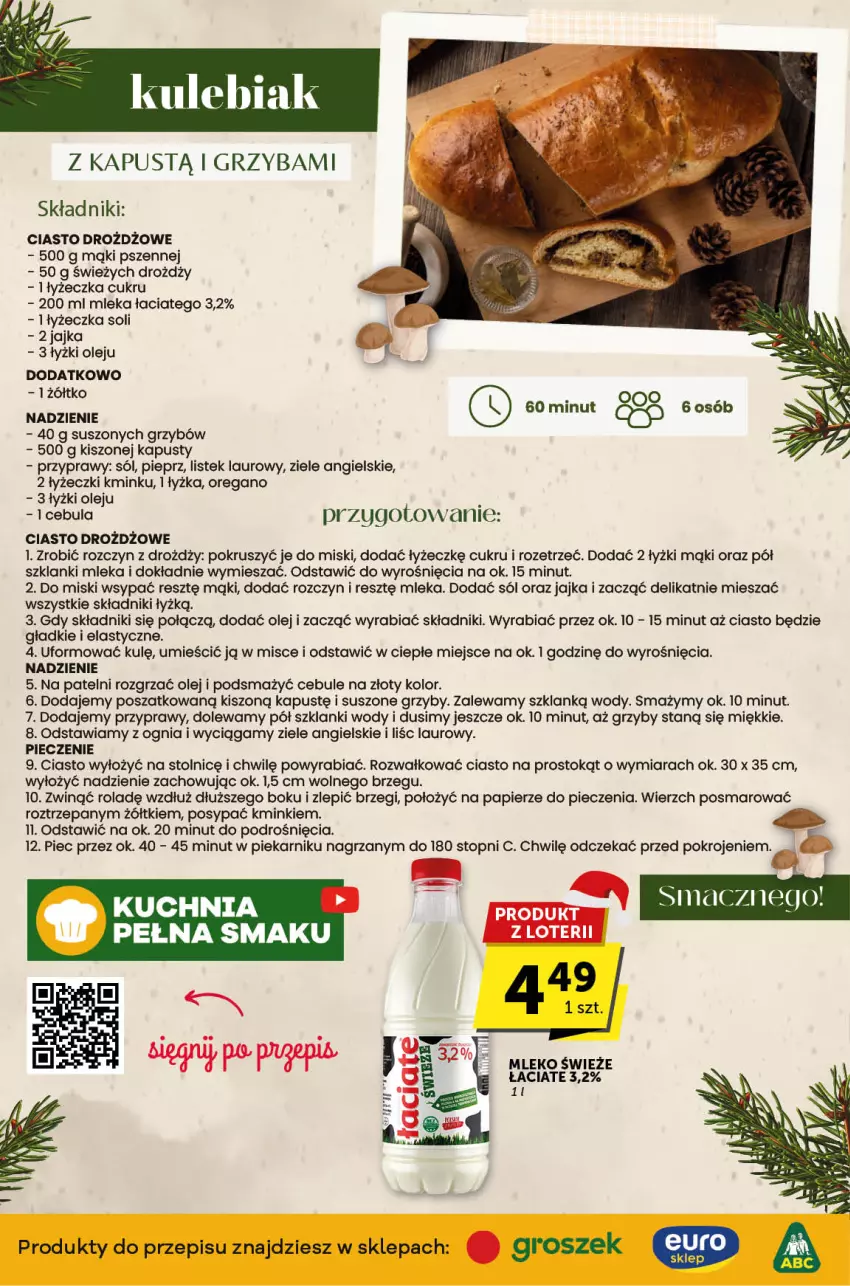 Gazetka promocyjna ABC - ważna 30.11 do 12.12.2023 - strona 2 - produkty: Cebula, Grzyby, Kapustą, Kuchnia, Lanki, Laur, Mleko, Olej, Papier, Piec, Piekarnik, Pieprz, Przyprawy, Sól, Stek, Top, Ziele angielskie