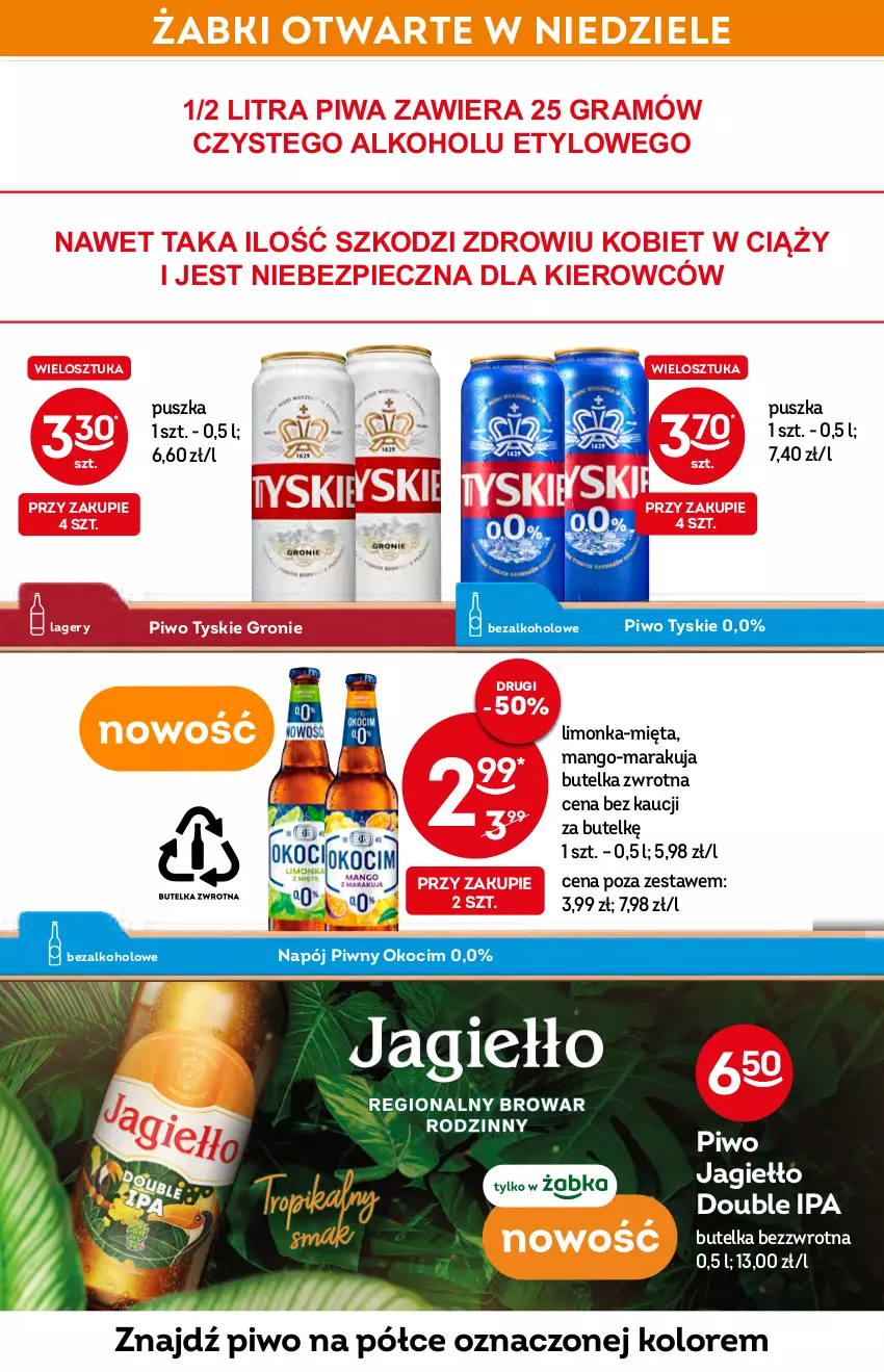 Gazetka promocyjna Żabka - ważna 18.05 do 24.05.2022 - strona 19 - produkty: Gra, Koc, Limonka, Mango, Mięta, Napój, Okocim, Piec, Piwa, Piwo, Tyskie