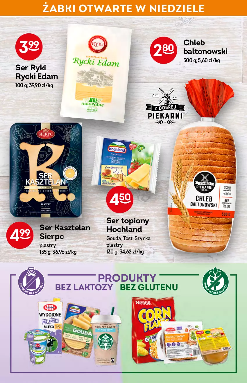 Gazetka promocyjna Żabka - ważna 18.05 do 24.05.2022 - strona 27 - produkty: Chleb, Edam, Gouda, Hochland, Kasztelan, Rycki Edam, Ser, Ser Kasztelan, Ser topiony, Szynka, Top