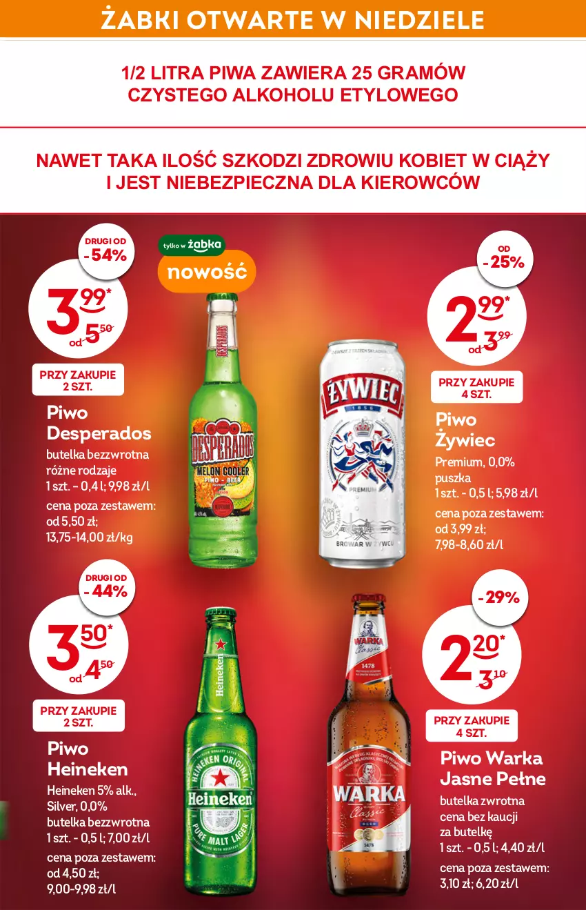 Gazetka promocyjna Żabka - ważna 18.05 do 24.05.2022 - strona 3 - produkty: Desperados, Gra, Heineken, Piec, Piwa, Piwo, Warka