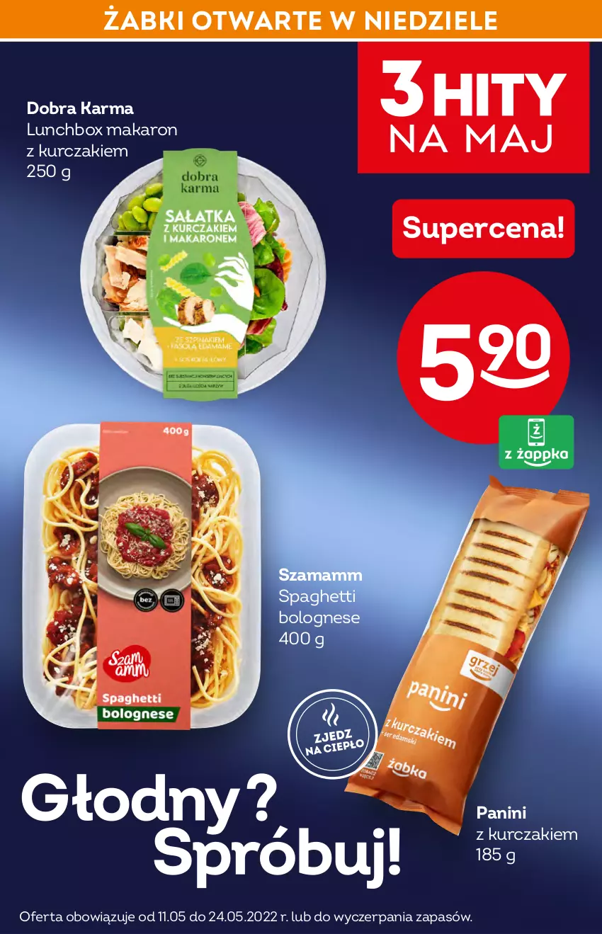 Gazetka promocyjna Żabka - ważna 18.05 do 24.05.2022 - strona 6 - produkty: Kurczak, Makaron, Spaghetti