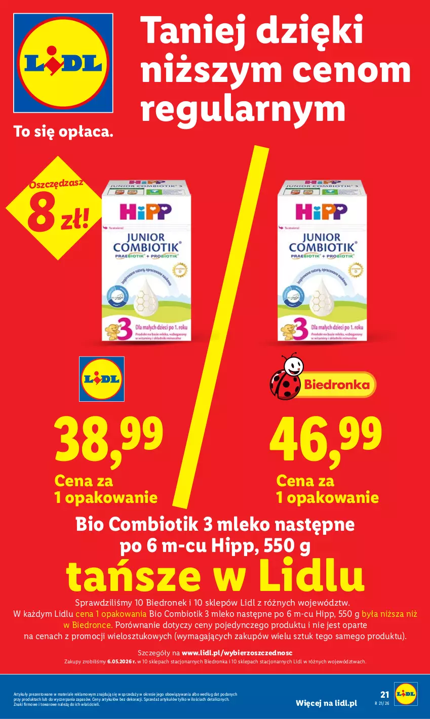 Gazetka promocyjna Lidl - Gazetka ważna od 18.05 do 20.05 - ważna 18.05 do 20.05.2026 - strona 21 - produkty: Dron, HiPP, Mleko, O nas, Por