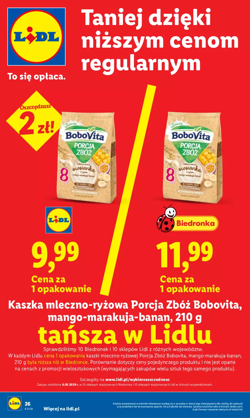 Gazetka promocyjna Lidl - Gazetka ważna od 18.05 do 20.05 - ważna 18.05 do 20.05.2026 - strona 26 - produkty: BoboVita, Dron, Mango, Por, Ryż