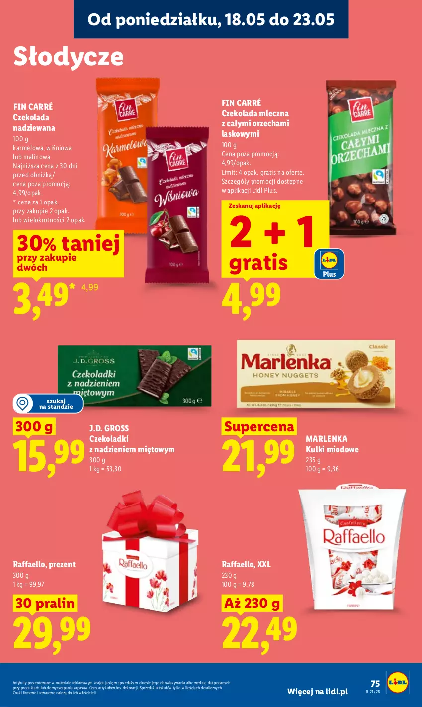 Gazetka promocyjna Lidl - Gazetka ważna od 18.05 do 20.05 - ważna 18.05 do 20.05.2026 - strona 79 - produkty: Czekolada, Czekolada mleczna, Czekolada nadziewana, Fa, Gra, Raffaello