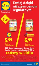 Gazetka promocyjna Lidl - Gazetka ważna od 18.05 do 20.05 - Gazetka - ważna od 20.05 do 20.05.2026 - strona 23 - produkty: Deser owocowy, HiPP, Banany, Ser, Por, Dron, Deser, Jabłka