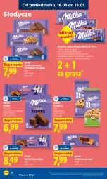 Gazetka promocyjna Lidl - Gazetka ważna od 18.05 do 20.05 - Gazetka - ważna od 20.05 do 20.05.2026 - strona 80 - produkty: Ciastka, Sati, Kawa, Brownie, Milka