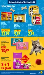 Gazetka promocyjna Lidl - Gazetka ważna od 18.05 do 20.05 - Gazetka - ważna od 20.05 do 20.05.2026 - strona 95 - produkty: Mokra karma, Pur, Whiskas, Pasztet, Purina, Pedigree