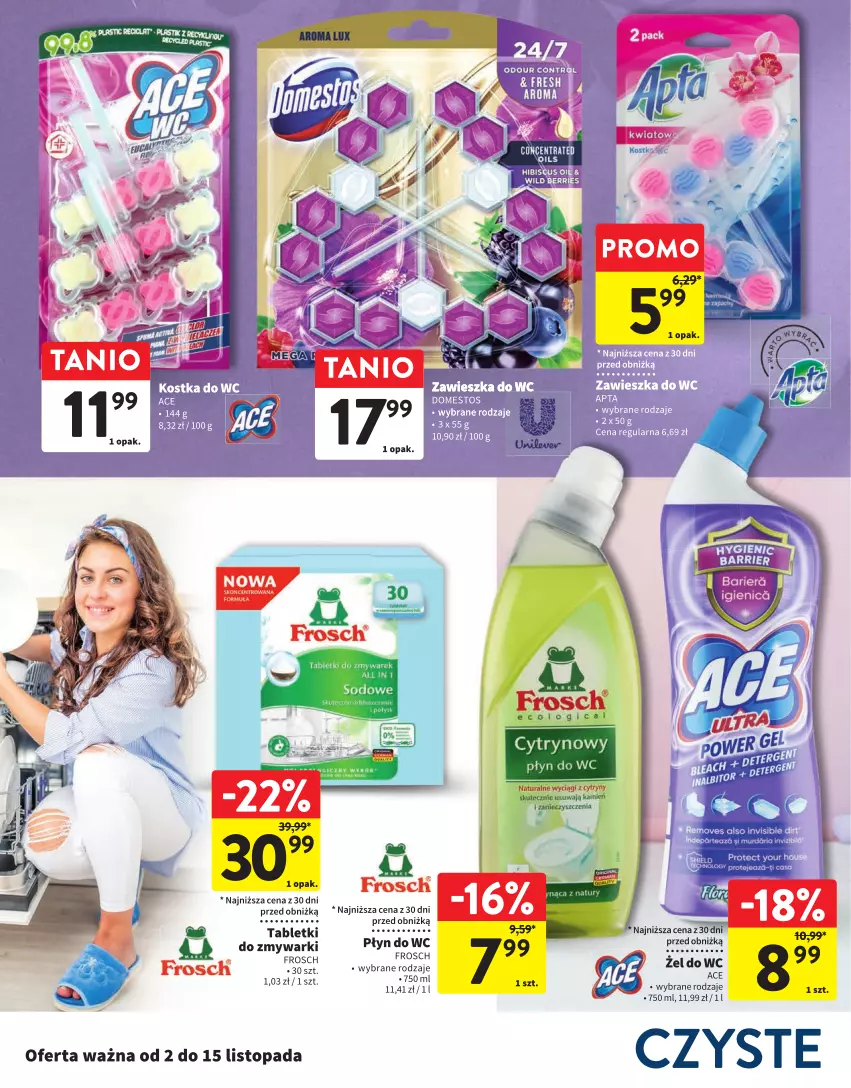 Gazetka promocyjna Intermarche - Gazetka Intermarche - ważna 02.11 do 15.11.2023 - strona 6 - produkty: Frosch, Płyn do wc, Tablet, Top, Zmywarki