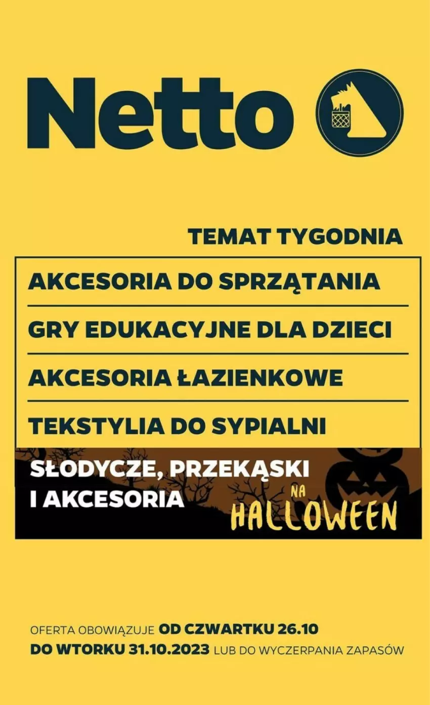 Gazetka promocyjna Netto - ważna 26.10 do 31.10.2023 - strona 1 - produkty: Dzieci, Gry, Kask